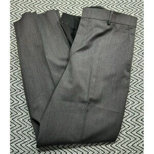 Jos A Bank Travelers Collection Slim Fit Gray Wool Dress Pants